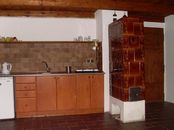 Domek - obytná místnost, kuchyňský kout